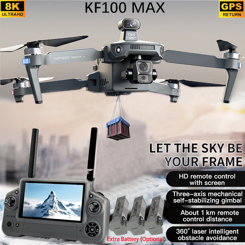 KF100 MAX GPS Drone 4K Camera  - Drone Gimbal recension och pris