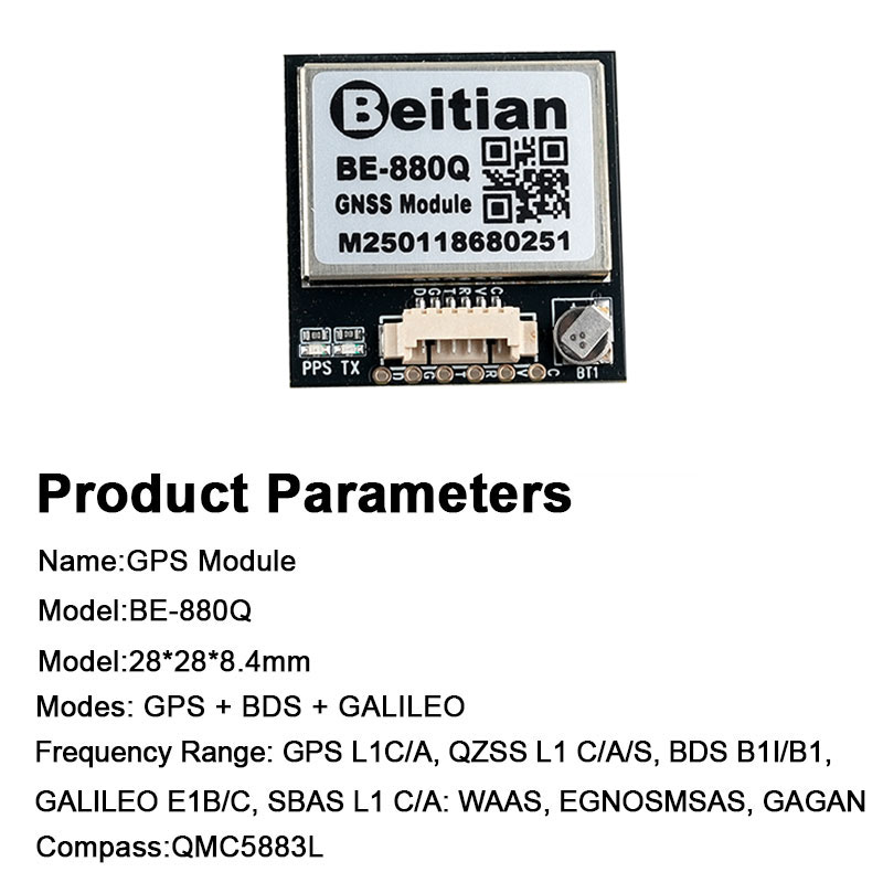 BE-880Q GNSS GPS Module M10050 - Drone Compass recension och pris